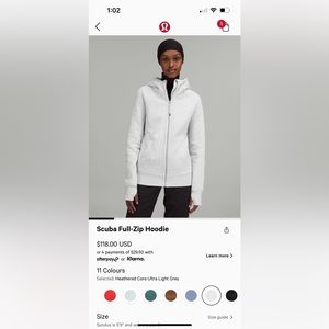 lululemon | Scuba Light Cotton Fleece Dark Adobe 8